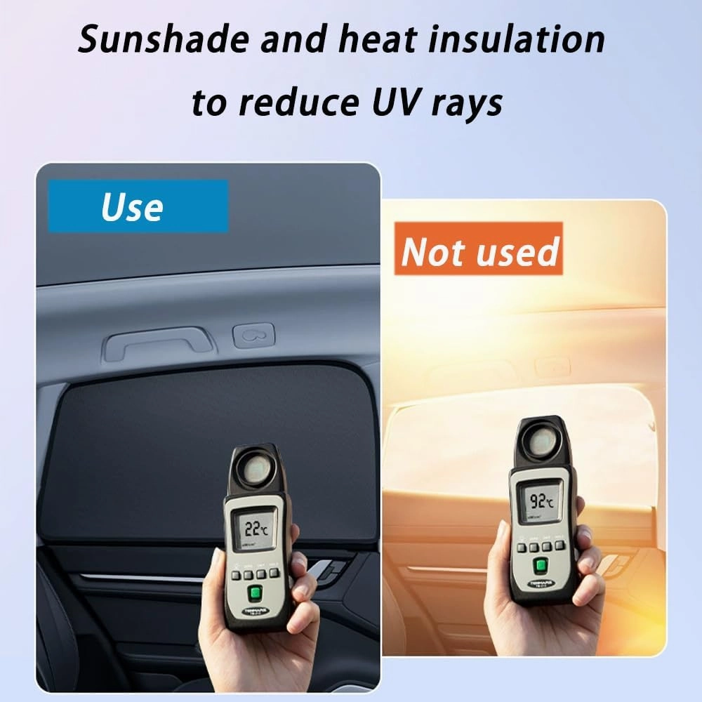 Car Sun Shade for Buick New Excelle 2014 2015 2016 2017 Magnetic,Car Window Shade Car Sun Shade Cover Car Accessory Interior Easy Install,A 2 Triangular Windows