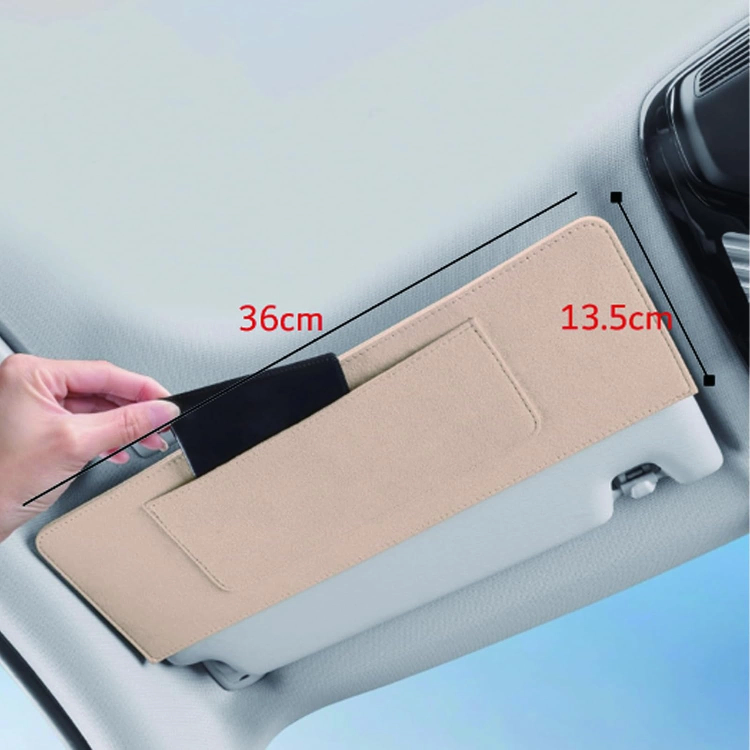 Car Sun Visor Extender for Audi A8 D4 Facelift Sedan 5 Seats 2014 2015 2016 2017 UV Protection Anti-Glare Sun Blocker,Adjustable Stable Car Sun Visor Extension Clip,Black-with Storage Bag