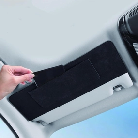 Car Sun Visor Extender for Audi A8 D4 Facelift Sedan 5 Seats 2014 2015 2016 2017 UV Protection Anti-Glare Sun Blocker,Adjustable Stable Car Sun Visor Extension Clip,Black-with Storage Bag