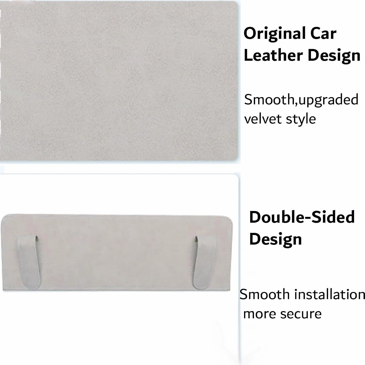 Car Sun Visor Extender for Audi A8 L D4 Facelift Sedan 5 Seats 2014 2015 2016 2017 UV Protection Anti-Glare Sun Blocker,Adjustable Stable Car Sun Visor Extension Clip,Beige-with Storage Bag