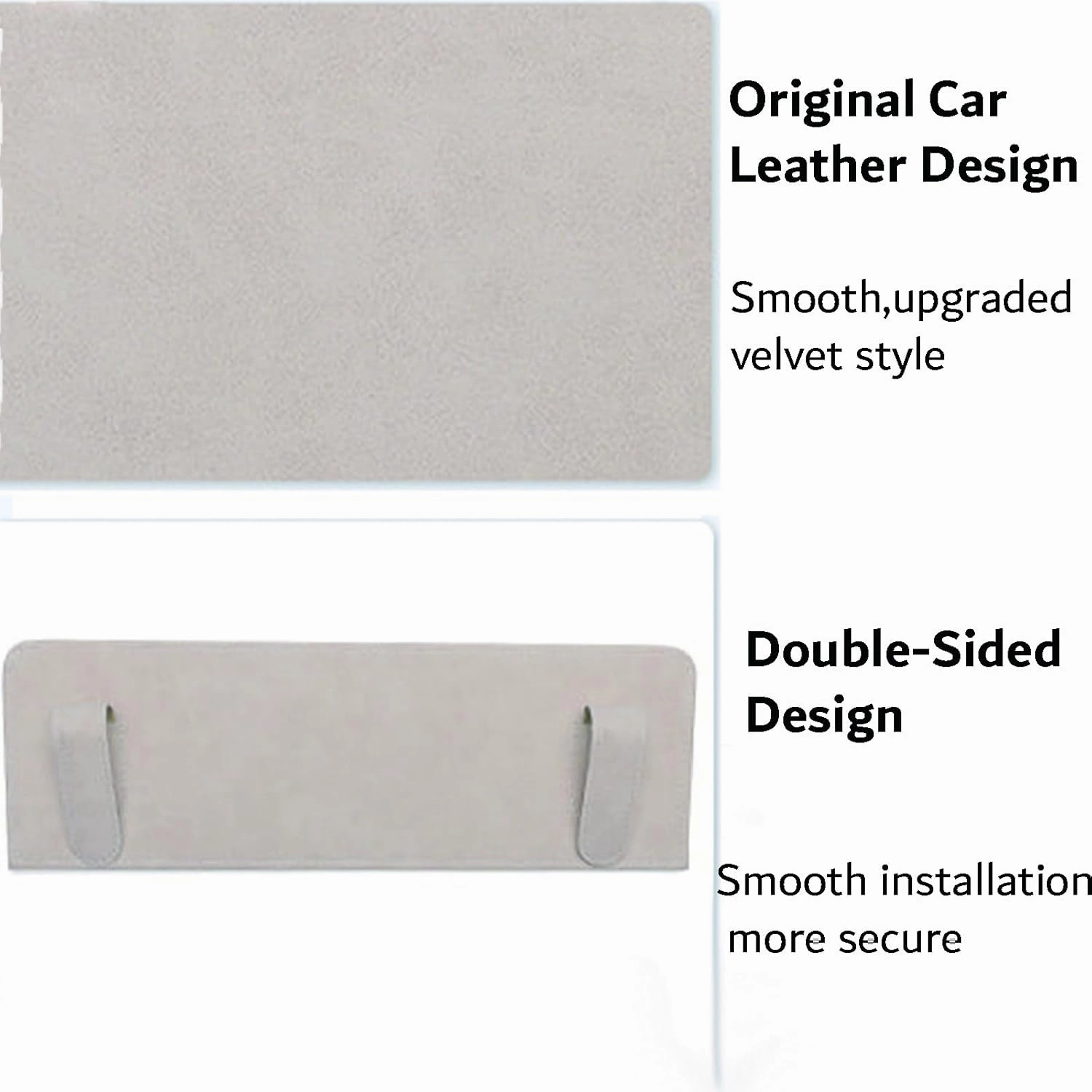 Car Sun Visor Extender for Audi Q3 8U Facelift SUV 5 Seats 2015 2016 2017 2018 UV Protection Anti-Glare Sun Blocker,Adjustable Stable Car Sun Visor Extension Clip,Beige-with Storage Bag