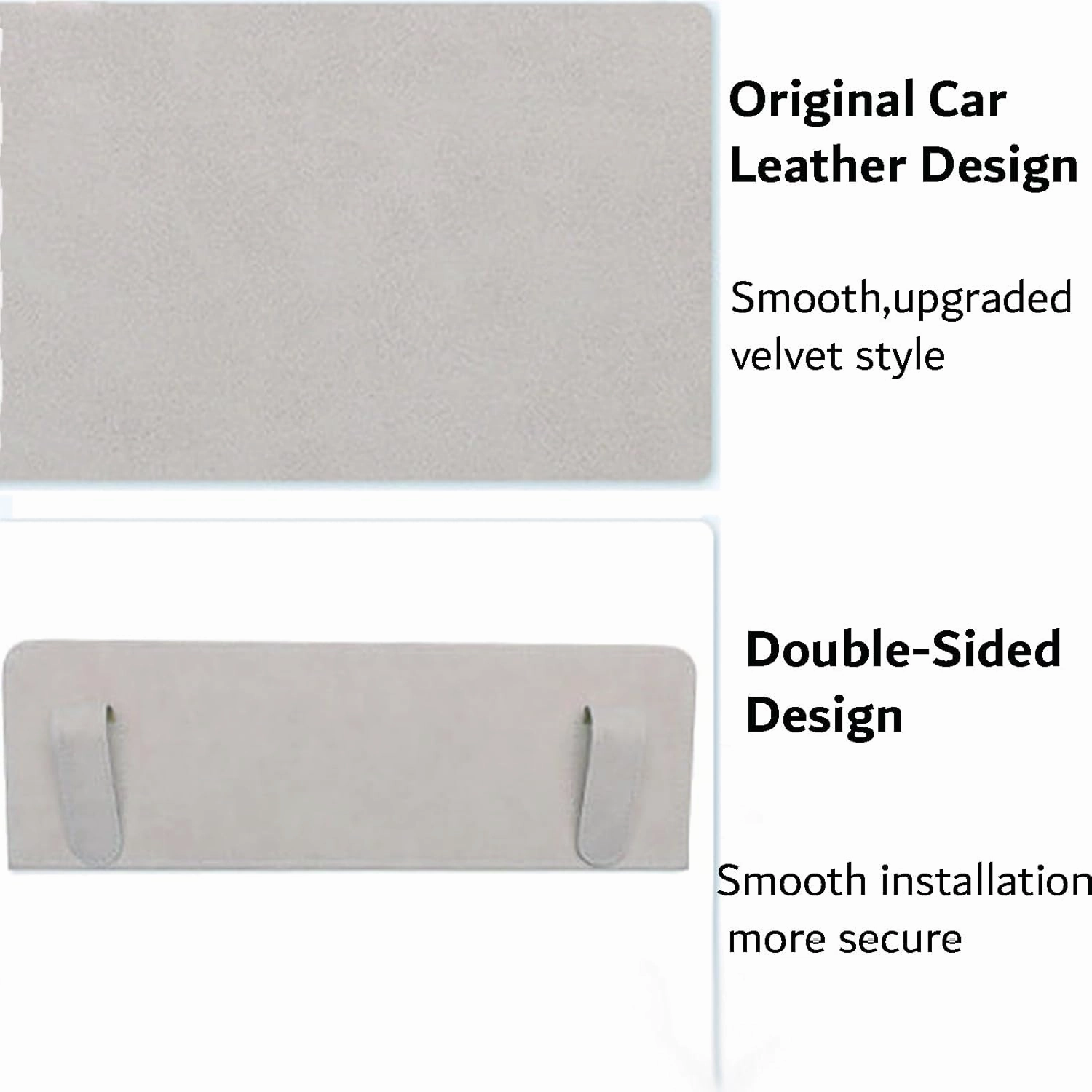 Car Sun Visor Extender for Mercedes-Benz V167 Facelift SUV 5-7 Seats 2023- UV Protection Anti-Glare Sun Blocker,Adjustable Stable Car Sun Visor Extension Clip,Beige-with Storage Bag