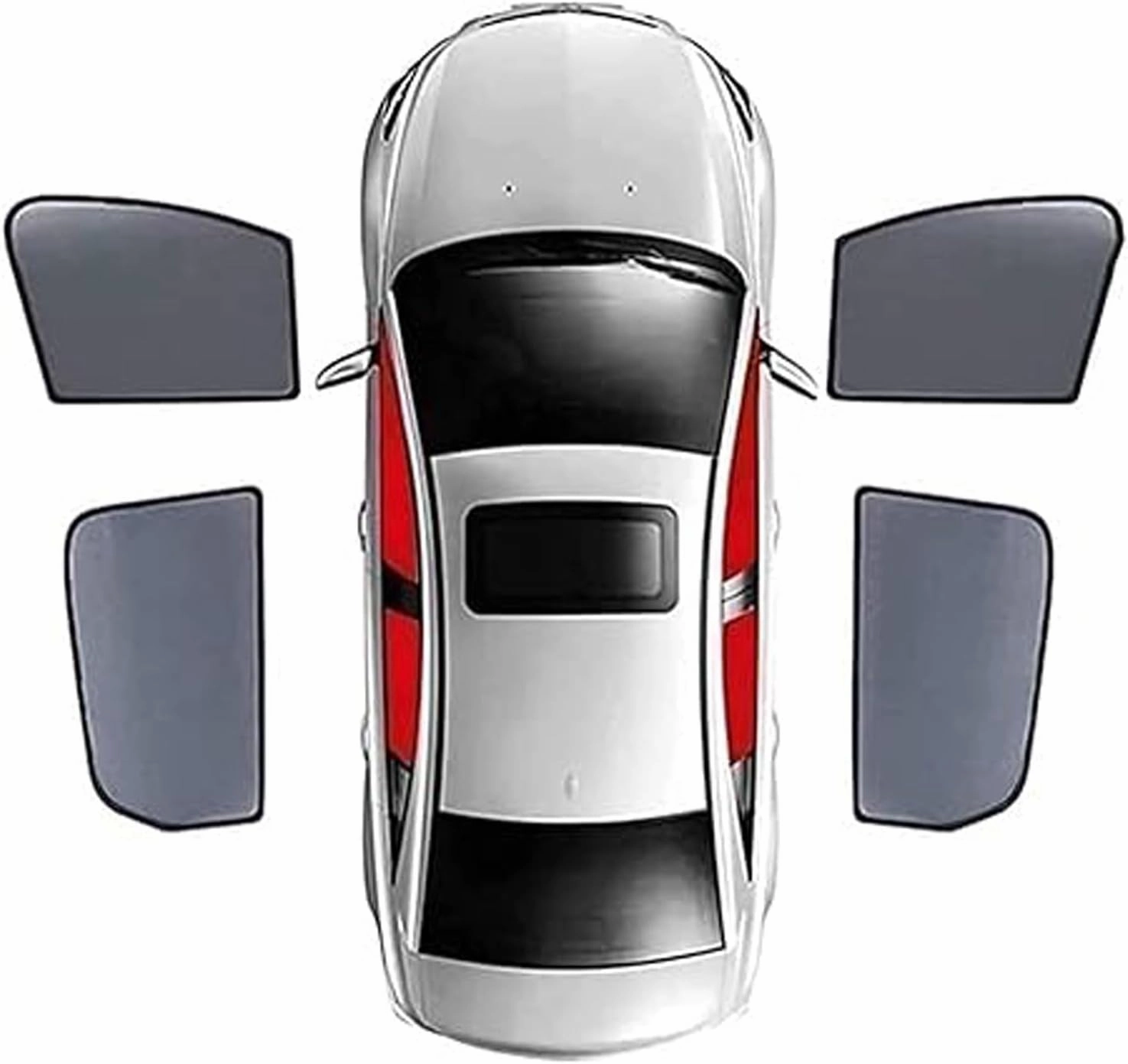 Car Window Shades for Mazda BIANTE, Breathable Sunshade Screens Durable Magnetic Fully Covered UV Protection Car Accessories,4pcs