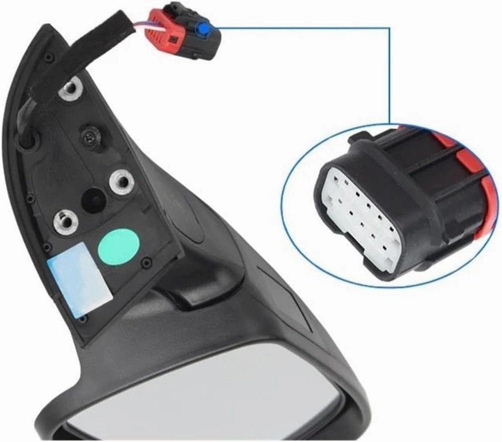 Car Wing Mirror Unit Car Rearview Mirror Assembly for Kia for K3 K3S 2012-2016 2017 2018 Auto Mirror Turn Signal Folding Electric Adjustment Full Door Wing Mirror(Grey,Left 6 Pins)