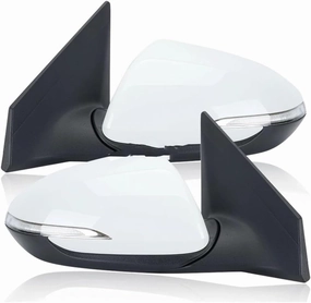 Car Wing Mirror Unit Side Mirror for Hyundai for Elantra 2017 2018 Heated Rearview Mirrors Turn Signal Light Auto Car Electric Fold Assembly Full Door Wing Mirror(8pins Right)