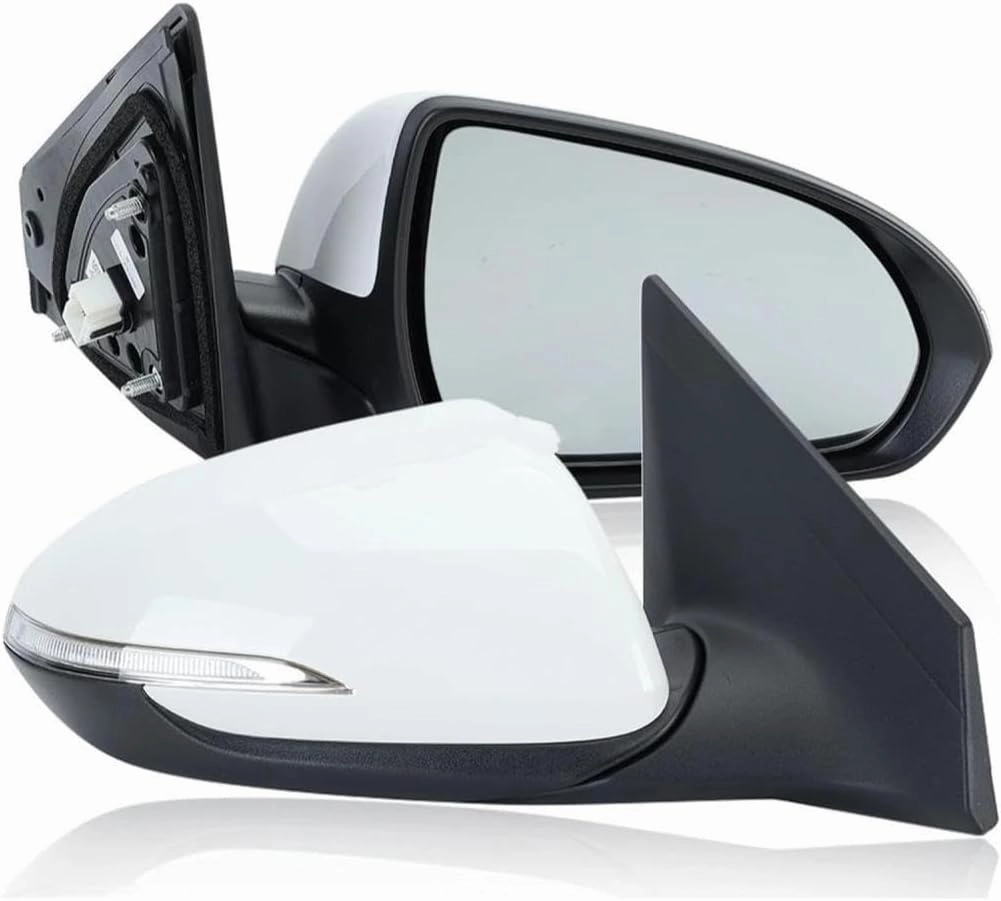 Car Wing Mirror Unit Side Mirror for Hyundai for Elantra 2017 2018 Heated Rearview Mirrors Turn Signal Light Auto Car Electric Fold Assembly Full Door Wing Mirror(8pins Right)