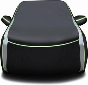 Cartist Full Car Cover Fits for Honda Pilot 2003-2024 Accessories All Weather Car Covers Outdoor for Pilot Waterproof UV Protection with Zipper & Reflective Safety Strips