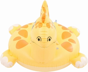 Cartoon Dinosaur Inflatable Swim for Boy Girl Safe Outdoor Floating Pool Toy Easy to Inflate Deflate Compact Portable Design for Fun and Family Gatherings