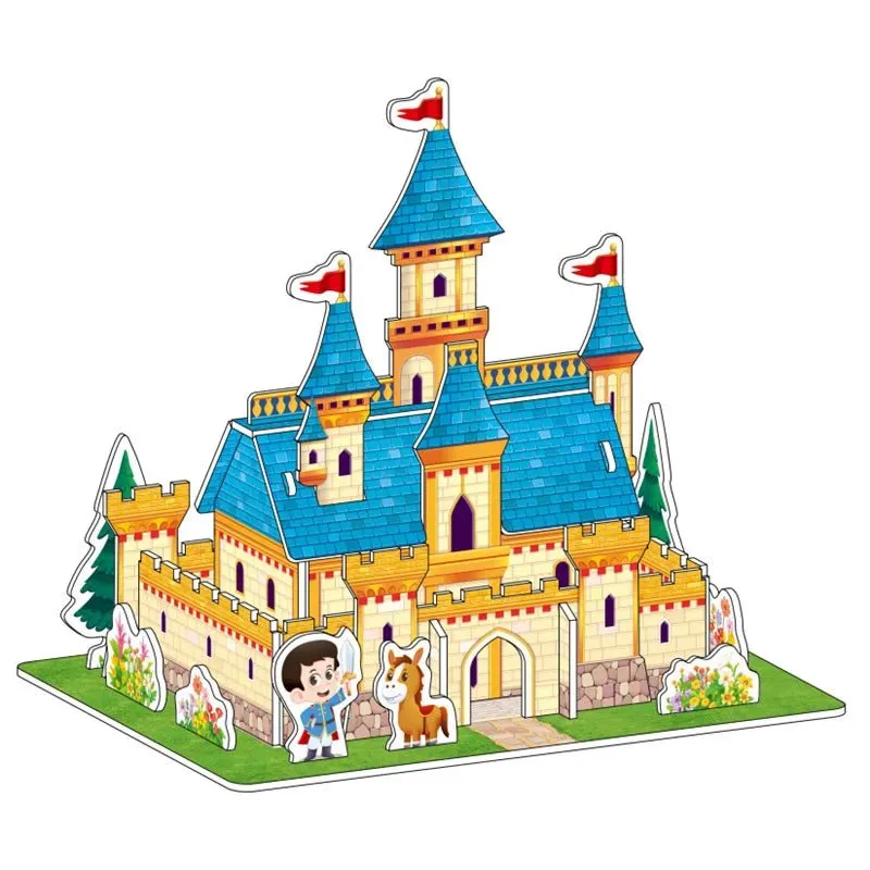 'Castle and Cute Prince' 3D Wood Jigsaw Puzzle