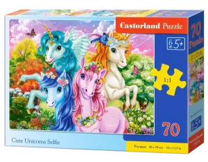 Castorland Puzzle Cute Unicorns Selfie (70 pcs)