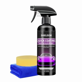 Ceramic Coating for Cars, Paint Sealant Detail Protection High Gloss Vehicle Quick Coat Automotive Sealers Exterior Hydrophobic Shine Polish for Auto, Motorcycle, Trucks & Rvs - 10oz/300ml