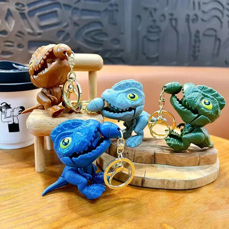 Chomp Champ Dinosaur String Keychain