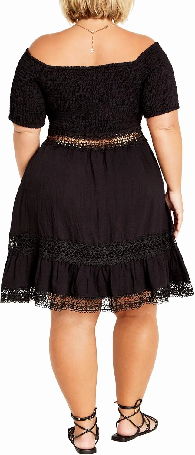 City Chic Women's Plus Size Dress-Aura