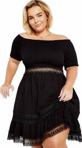 City Chic Women's Plus Size Dress-Aura