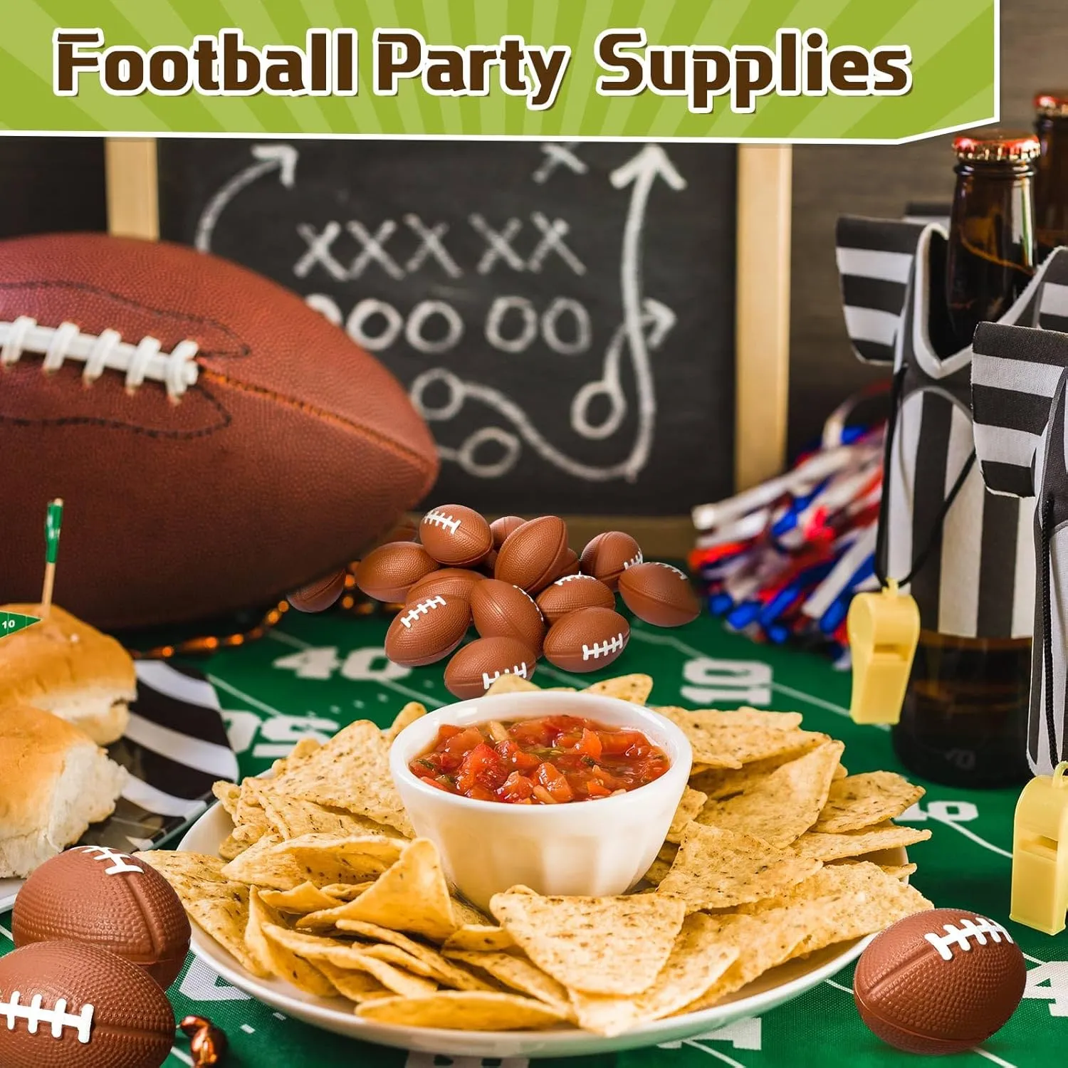 Civaner 200 Packs Mini Football Bulk Sports Stress Ball Mini Foam Footballs Stress Ball Bulk Toy for Party Favor School Carnival Reward Party Supplies(Brown,1.97 Inch)