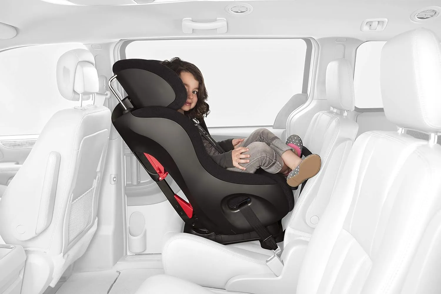 Clek Fllo Convertible Car Seat, Pitch Black (Crypton C-Zero Performance Fabric)
