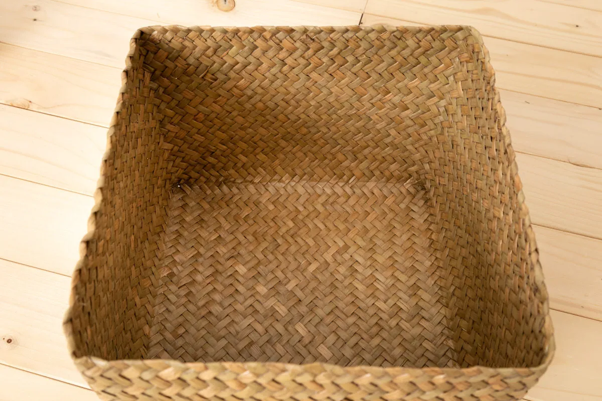 Compact Organizing Basket with Lid "Cube" / Krajood Grass / THA 3115128