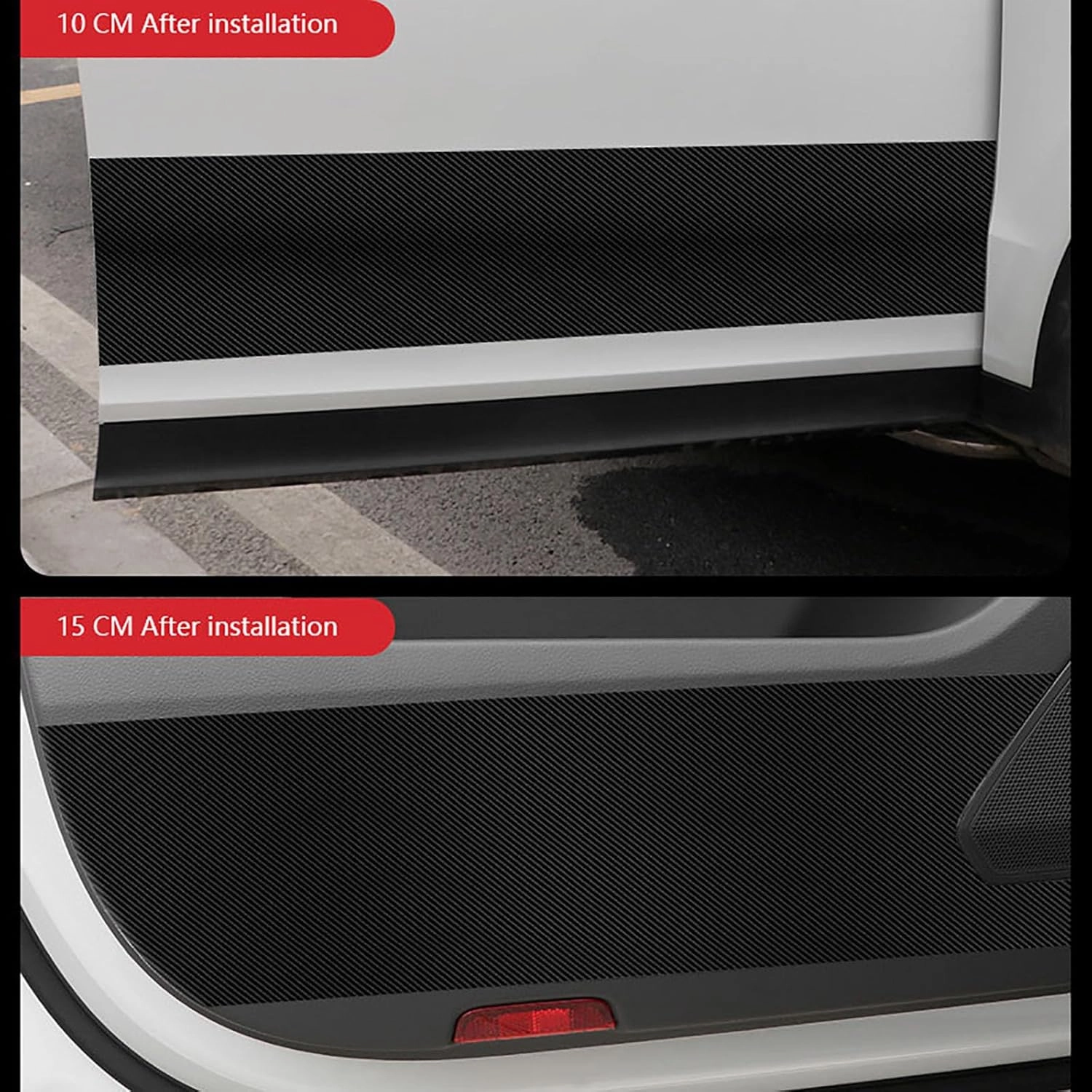 Compatible with Alfa Romeo Tonale, 3M Long Car Door Sill Protective Film, Door Edge Anti-Scratch Strip Self-Adhesive Tape Sticker Auto Parts,Carbon Fiber Texture-3CM Wide