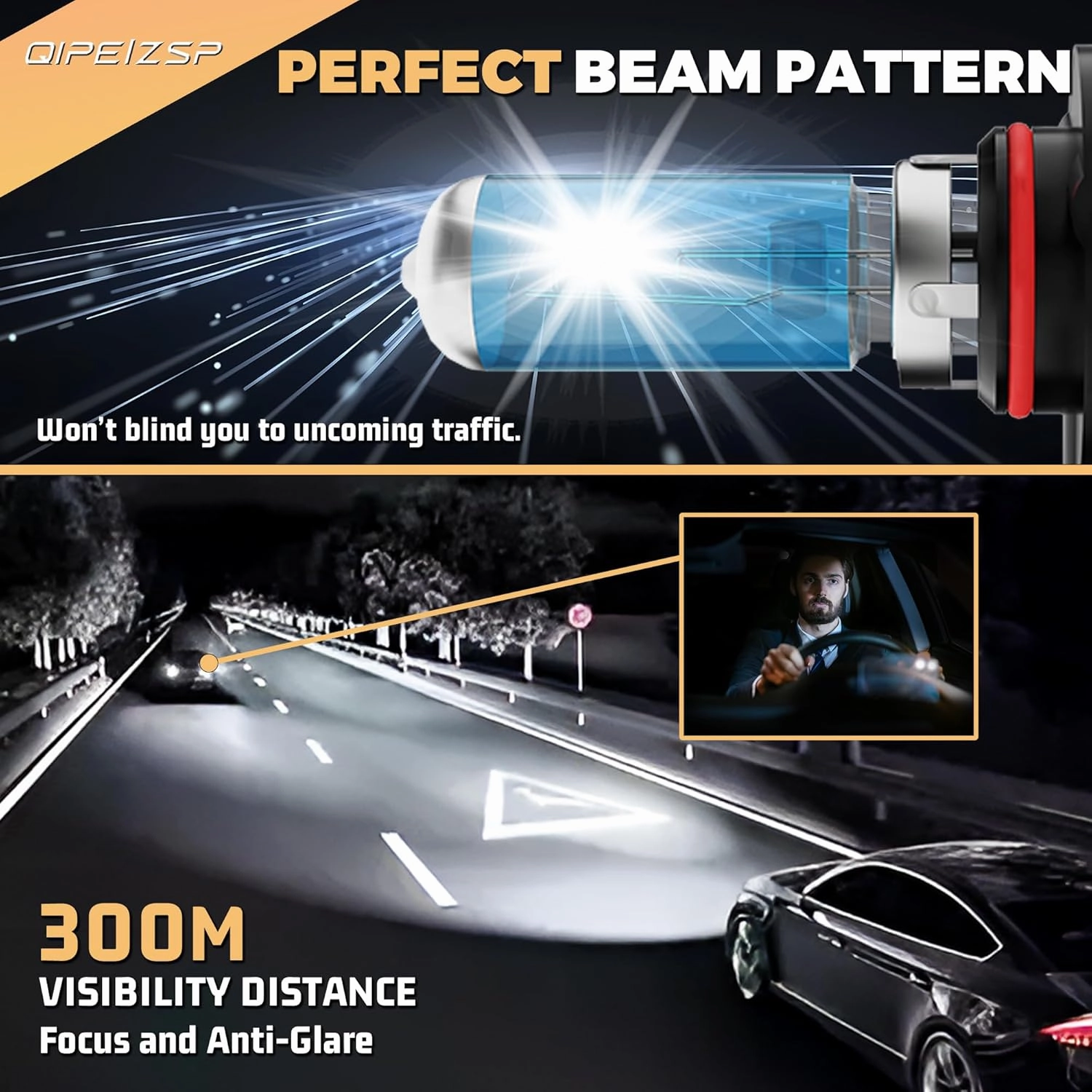 compatible with Chevy Trailblazer 2002-2009 halogen headlight bulbs, 9005/HB3/H10 High Beam   9006/HB4 Low Beams, Pack of 4