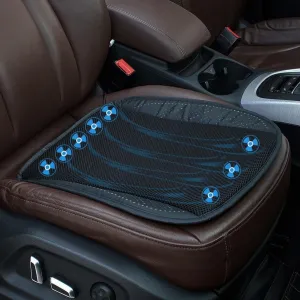 Cooling Car Seat Cover, Ventilated Car Seat Cover, Removable Mesh, Easy to Clean, Suitable for Home, Office, Car, Ventilation, Three-Position Adjustment, Improved Sitting Posture, Black