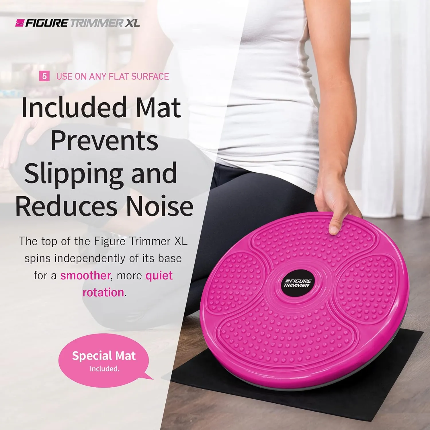 Core Abs Twister Board - Waist Sculptor Twister Board for Core & Ab Exercise - Waist Twisting Disc, Dizzy Disc Twist Board for Slimming Workout with 8 Magnets Reflexology