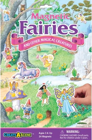 Create-A-Scene — Fairies Magnetic Playset — Portable Mess-Free Magnet Activities — Creative Fun — For Ages 3 