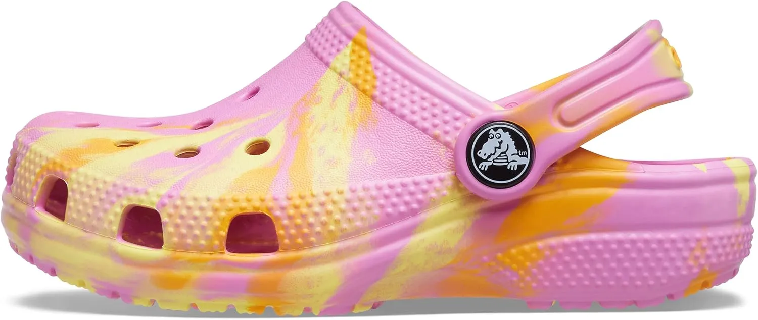 Crocs Kids' Classic Marbled Tie-Dye Clog
