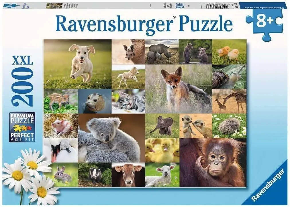 Cute Animal Babies 200pc XXL Puzzle