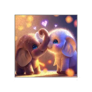 'Cute Baby Elephant' 3D Wood Jigsaw Puzzle