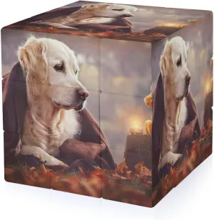 Cute Labrador Funny Pattern Adults 3x3x3 Color-Matching Smooth Fully Printed Cube Gift