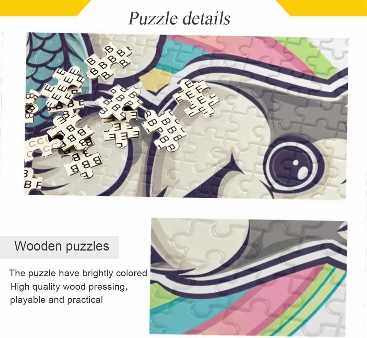 Cute Dog Fish Cartoon Custom Jigsaw Puzzles for Adults 1000 Pieces Friends Family Game Gifts Landscape Puzzle Floral Landscape, 29.5" x 19.7"