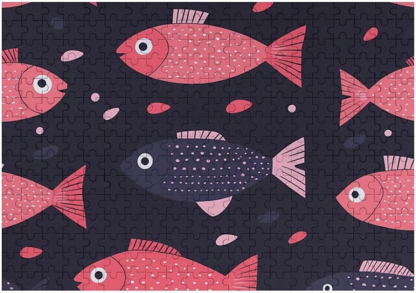 Cute Fish Pattern Funny Jigsaw Puzzles Wooden Puzzle for Adults Personalized Wall Art Decor 300 PCS