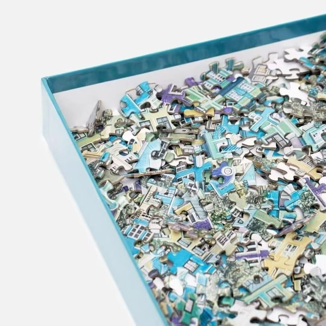 Cute Girl and Fish 1500 Pieces Wooden Jigsaw Puzzles for Adults Children Educational Intellectual Puzzle Toys Home Decoration Art DIY Toy Gift