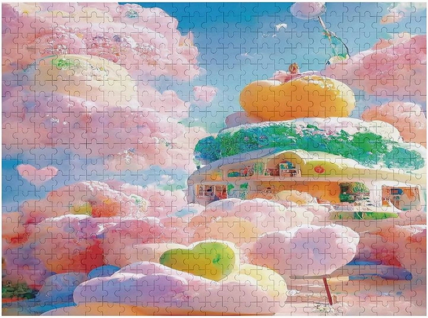 Cute Kitten Lying Among Floating Transparent Ice Cubes Wooden Puzzle - 500 Piece Puzzle for Adults and Seniors - Fun Wall Art - Unique Gift - Great Gift for Puzzle Lovers