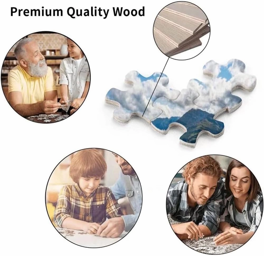 Cute Puzzles for Women Father and Son Fishing Partners for Life Intellectual Decompressing Educational Game Jigsaw Puzzles Family Puzzle Decompression Gift Intellective Educational Game 1000 Pieces