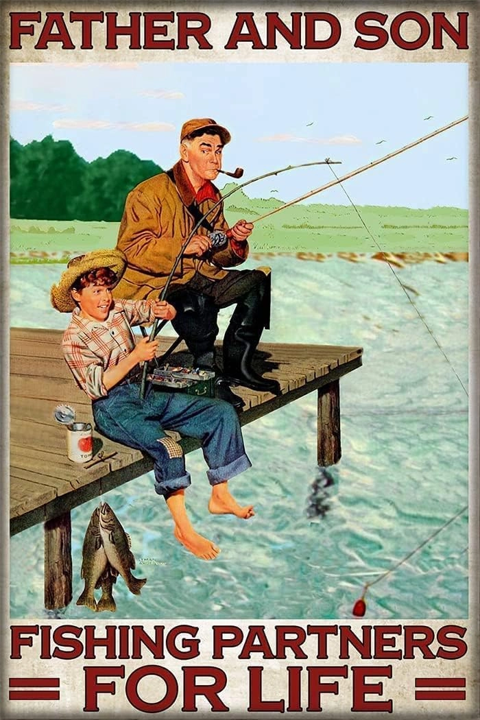 Cute Puzzles for Women Father and Son Fishing Partners for Life Intellectual Decompressing Educational Game Jigsaw Puzzles Family Puzzle Decompression Gift Intellective Educational Game 1000 Pieces