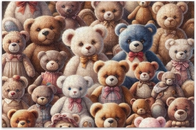 Cute Teddy Bears Adult Jigsaw Puzzles 500 Pieces Gifts for Puzzle Lovers Nature Puzzle Puzzle Toy Artwork