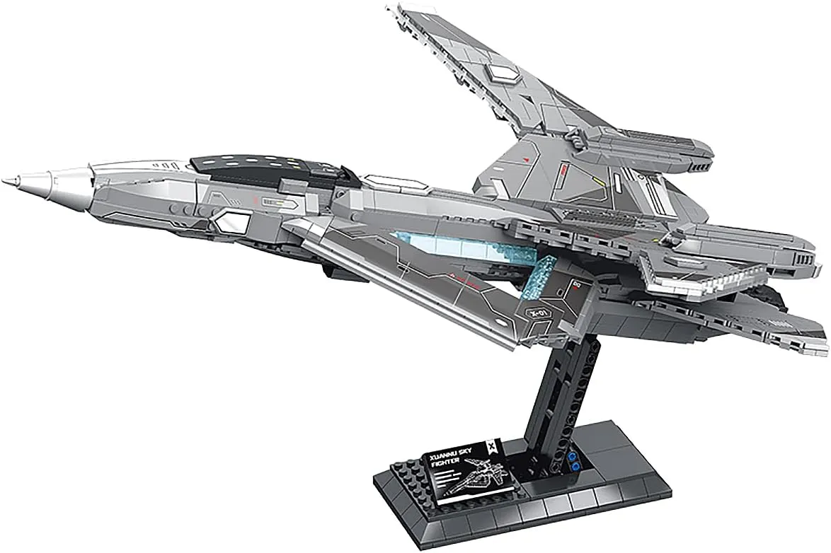 DAHONPA Star Fighter Military Series Building Bricks Set (1196 Pcs),Air-Force Build Blocks Toy, Gift for Adult