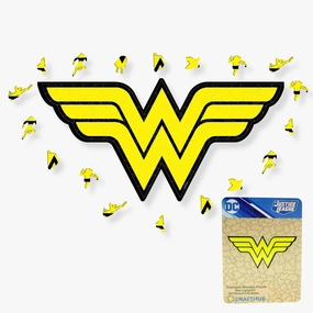 DC Wooden Puzzles for Adults – A3 Size with 112 Pieces Wood Puzzles – Wonder Women – Jigsaw Puzzles with Unique Shapes – 7.5" x 15.3"
