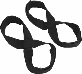 Deadlift Straps, Figure 8 Lifting Straps, Padded Anti Slip Deadlifting Straps for Powerlifting, Strong Weightlifting Wrist Straps for Men Women, Black