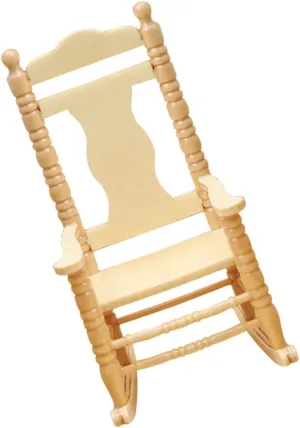 Decorative Mini Chair Statue Adorable Scale Dollhouse Furniture Wooden Chair Ornament for Miniature House Decoration for Boys and Girls Playroom