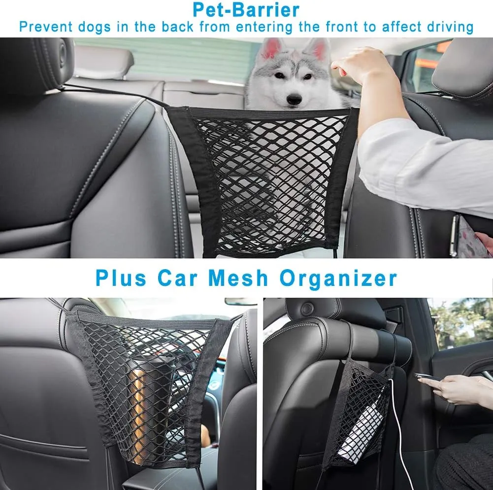 Deluxe More Durable Waterproof Backseat Protector, High Heat Resistant and Nonslip Back Seat Cover for Dogs Kids, Universal Size Fits Cars, Trucks, SUVs