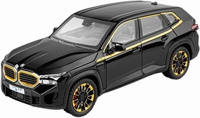 Die Casting 1:24 for BMW XM X5 SUV Series Alloy Simulation Car Model Sound and Light Pull-Back Miniature Model Collection Ornaments Presents(XM Black)