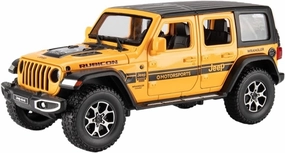 Die Casting 1:32 1:24 for Jeep Wrangler Rubicon SUV Series Alloy Simulation Car Model Sound and Light Pull-Back Miniature Model Collection Presents(1:20 Yellow)