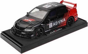 Die Casting 1:32 for Mitsubishi EVO 3th Alloy Car Model Simulation Sound and Light Miniature Vehicle Model Ornaments Collection Series Presents(Black-red)