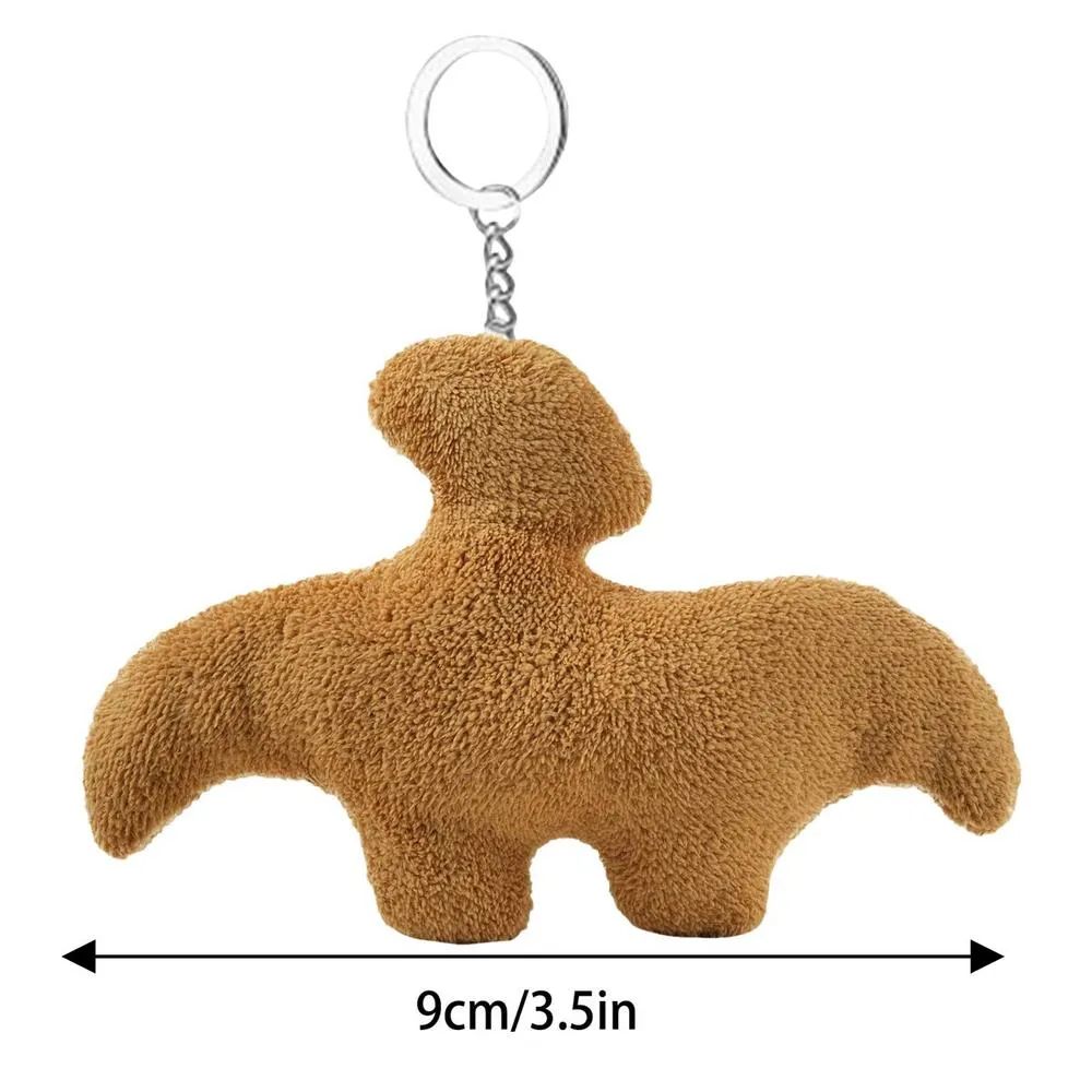 Dino Nugget Plush Keychain: Brontosaurus, Pterodactyl, Stegosaurus