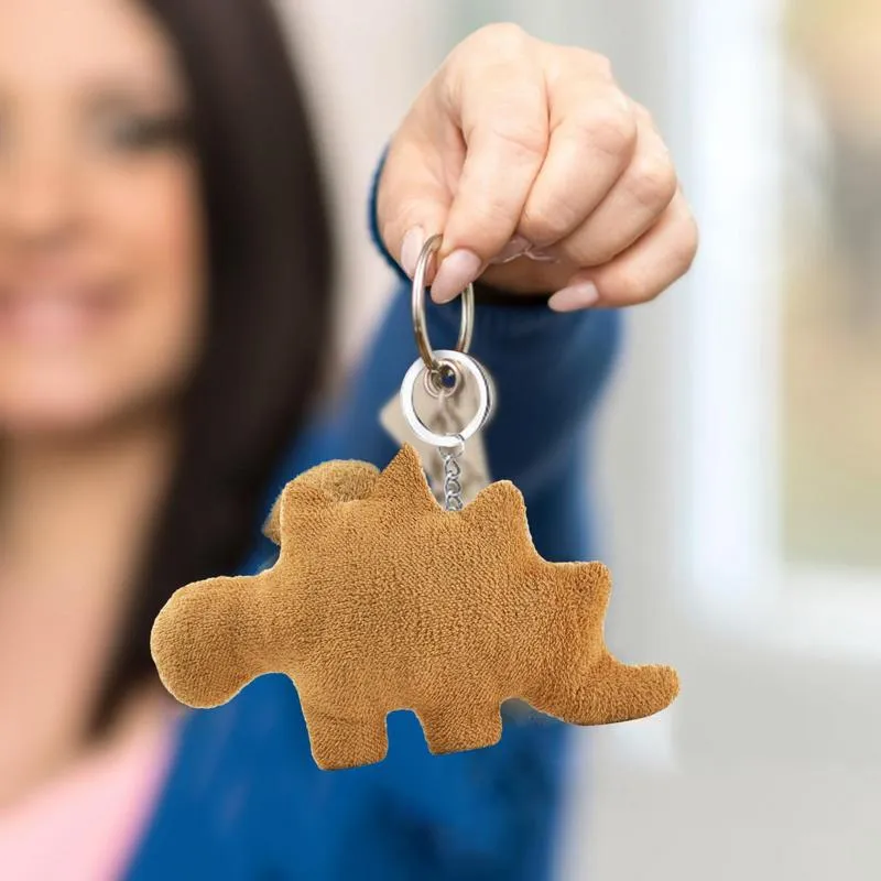 Dino Nugget Plush Keychain: Brontosaurus, Pterodactyl, Stegosaurus
