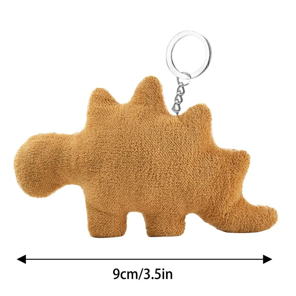 Dino Nugget Plush Keychain: Brontosaurus, Pterodactyl, Stegosaurus