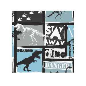 Dinosaur Adventure Face Towel - Stay Away from Danger!