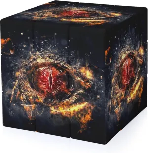 Dinosaur Eye Funny 3x3x3 Cube Smooth Lightweight Puzzle for Adult Graphic Printing Travel